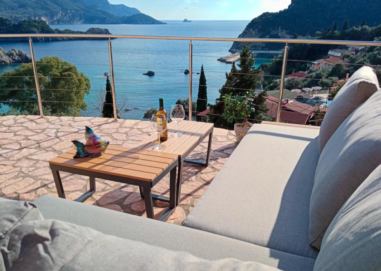 Sea La Vie Apt. Paleokastritsa Bagian luar foto
